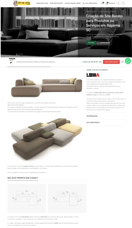 Criação de Site Barato para Produtos ou Serviços em Itapema SC