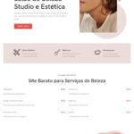 Site Barato para Salão de Beleza, Centro de Estética e Studio de Beleza