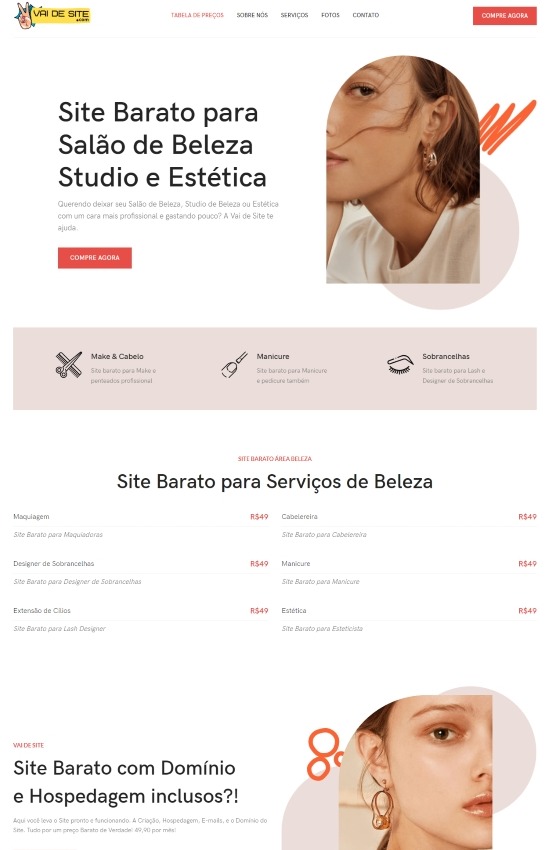 Site de estética