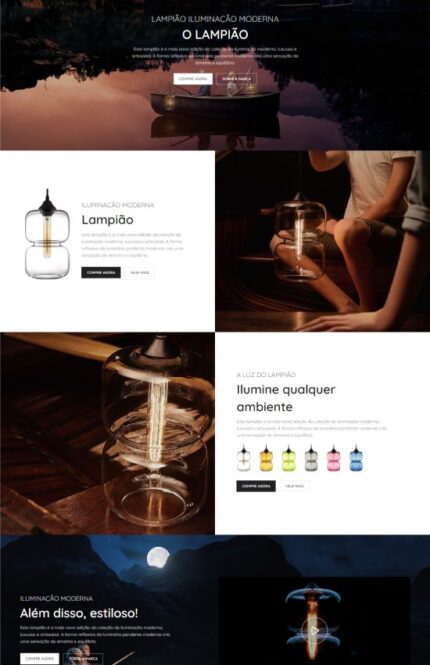 Landing Page para Site Institucional criada em Wordpress