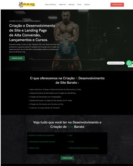 Criação e Desenvolvimento de Site Barato e Landing Page de Alta Conversão