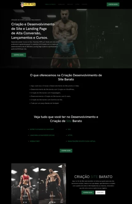 Criação e Desenvolvimento de Site Barato e Landing Page de Alta Conversão