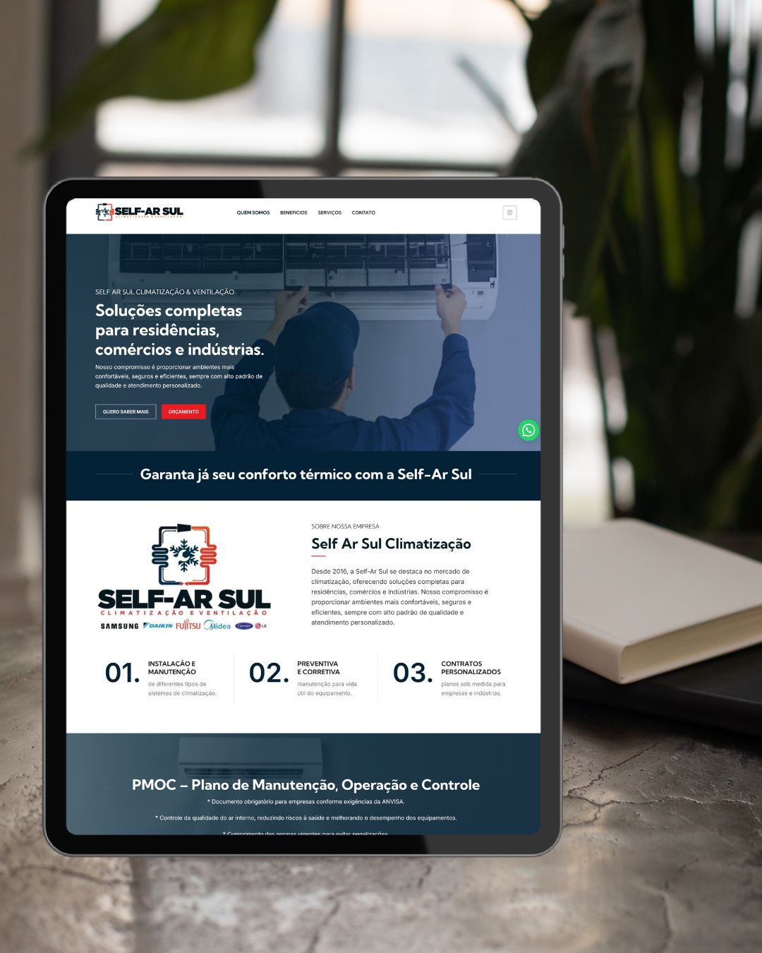 Site barato para empresa de ar condicionado e climatização